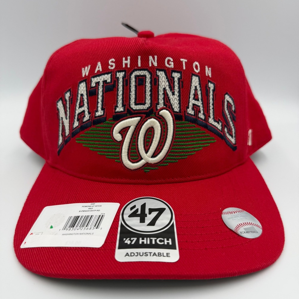 Washington‎ Nationals 47 Brand Hitch Adjustable Red MLB Cap NWT